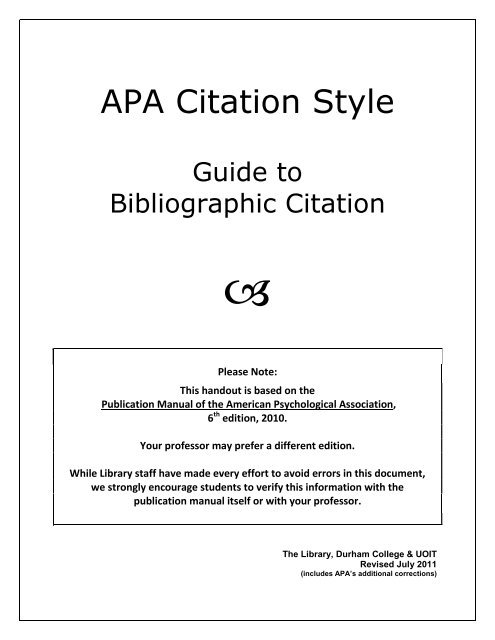 apa reference for revised edition